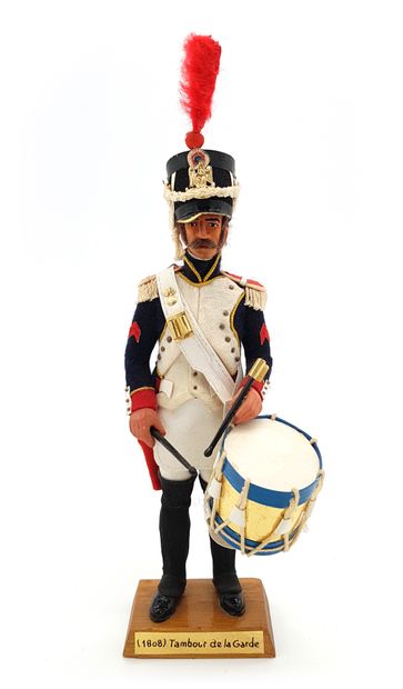null FIGURINES OF ARTISTS. BAUDOIN. Ist Empire. France. Drummer of the Guard (1808)....