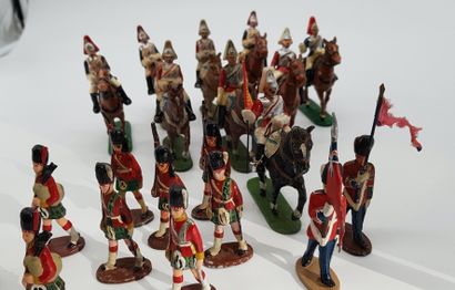 null QUIRALU. 20th century. England and Scotland. Cavalry of the English Guard and...