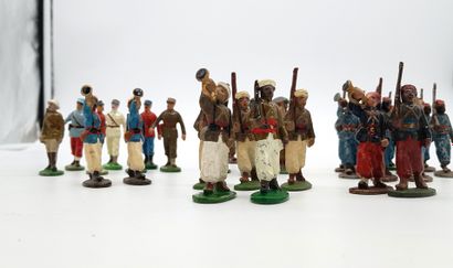 null QUIRALU. 20th century. France. Army of Africa. Various riflemen, colonial. This...