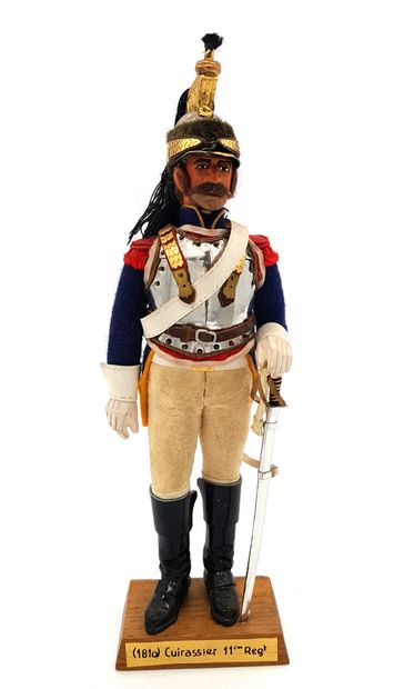 null FIGURINES OF ARTISTS. BAUDOIN. Ist Empire. France. Cuirassier of the 11th regiment...
