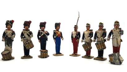 null FIGURINES OF ARTISTS. BITTARD. IIIth republic. France. Infantry. This lot includes...