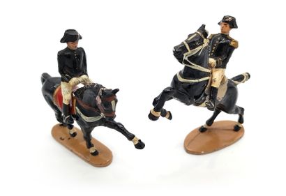 null QUIRALU. Black frame of Saumur. This lot includes 2 riders. Original figurines....