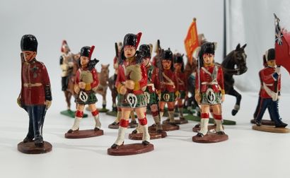 null QUIRALU. 20th century. England and Scotland. Cavalry of the English Guard and...