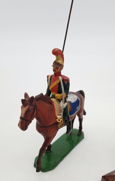 null FIGURINES OF ARTISTS. BALLADA. Ist Empire. France. Trumpet of grenadier à cheval...