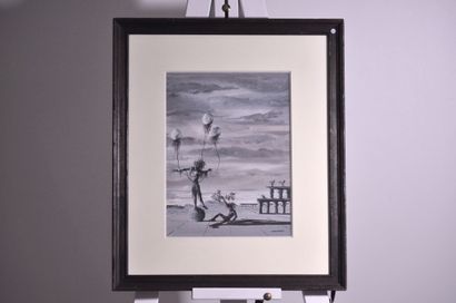 null John Morris - "Untitled

Surrealist watercolor, Dimensions: 30 x 22 cm.

Signed...