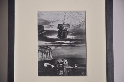 null Léo Dohmen "Le Voyageur" / "The Traveler" - 1956 - (Belgian Surrealism)

Photomontage,...