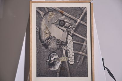  Robert Benayoun - "Sans Titre" - 1977 
Ensemble de deux photomontages, Dimensions...