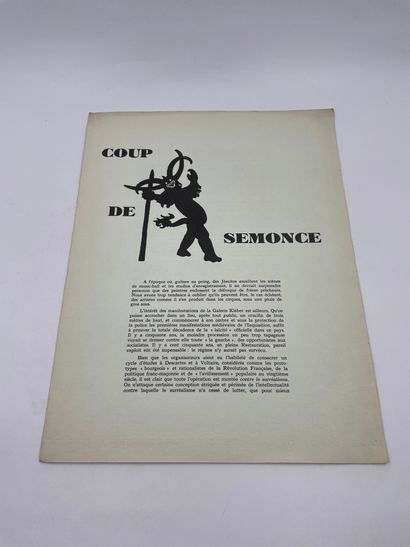 null (Surrealist Tract) - Coup de Semonce - Paris March 25, 1947

Double Sheet in-4,...