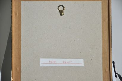  Guy Harloff - "Dessin 59" - 1959 
Dessin au stylo bille noir sur papier quadrillé,...