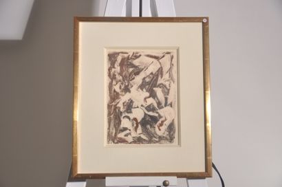  Yolande Fièvre - "Automatique F. 42" - Circa 1930 
Peinture automatique sur papier,...