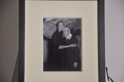 null Photograph of Géo Dupin and Man Ray at a costume party given by Géo Dupin, Galerist...