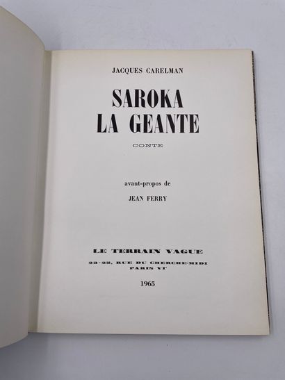null Livre - Jacques Carelman

"Sakora La Géante", (Conte), Jacques Carelman, Avant-Propos...