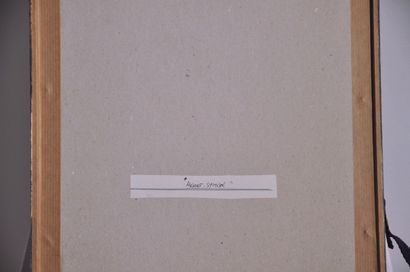  Guy Harloff - "Heart - Symbol" - 1959 
Dessin au stylo bille noir sur papier quadrillé,...