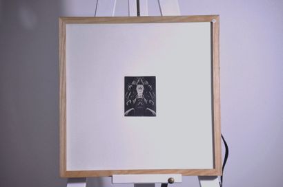  Robert Benayoun - "Sans titre" 
Imagomorphose d'André Breton, Dimensions : 9 x 7...