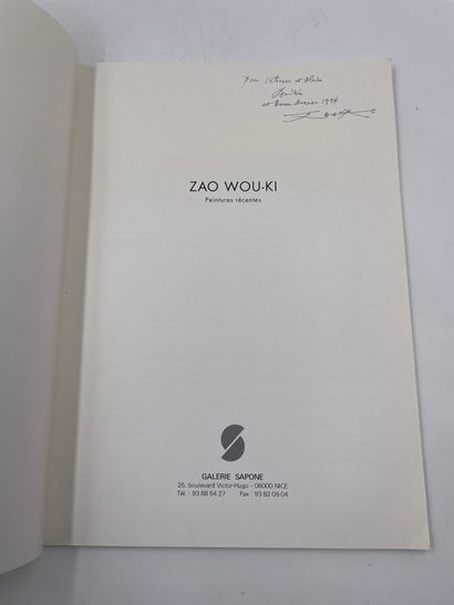 null Catalogue d'Exposition de Zao Wou-Ki

"Zao Wou-Ki, Peintures Récentes", Galerie...