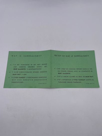 null Document - Invitation Card

Invitation to the Exhibition, "RENÉ MAGRITTE - MAN...