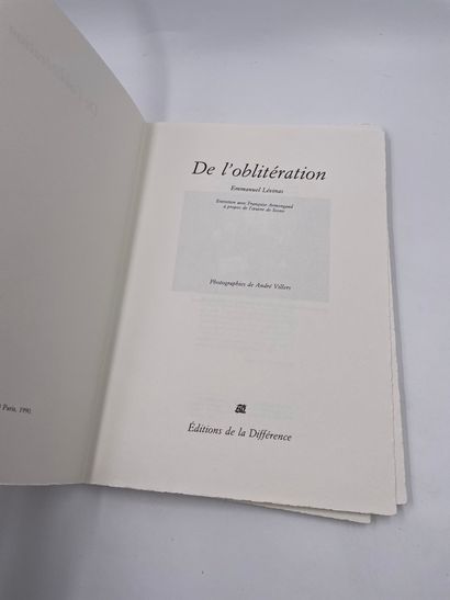 null Livre - L'Œuvre de Sosno

"De l'Oblitération", Emmanuel Lévinas, Entretien avec...