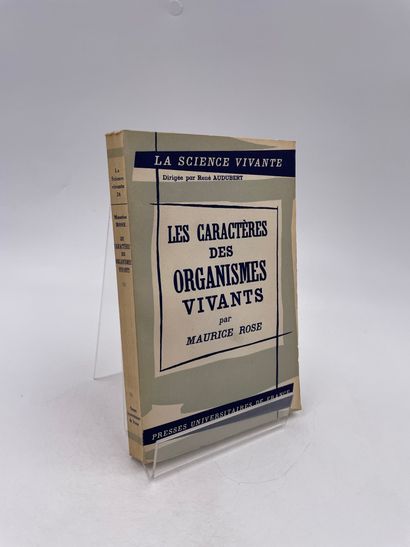 null 1 Volume : "LES CARACTÈRES DES ORGANISMES VIVANTS", Maurice Rose, Collection...