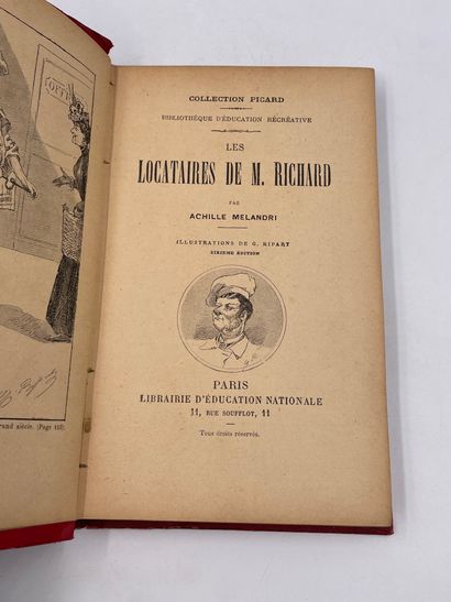 null 1 Volume : "LES LOCATAIRES DE M. RICHARD", Achille Melandri, Illustrations de...