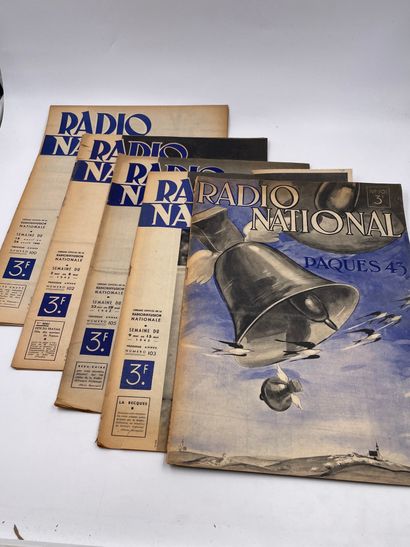 null 
37 Volumes : Journal 'RADIO NATIONAL', Organe Officiel de la Radiodiffusion...