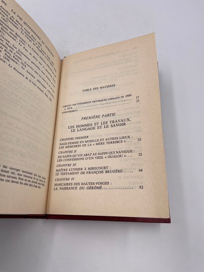 null 1 Volume : "LA VIE QUOTIDIENNE EN LORRAINE AU XIXème SIÈCLE", Jean Vartier,...
