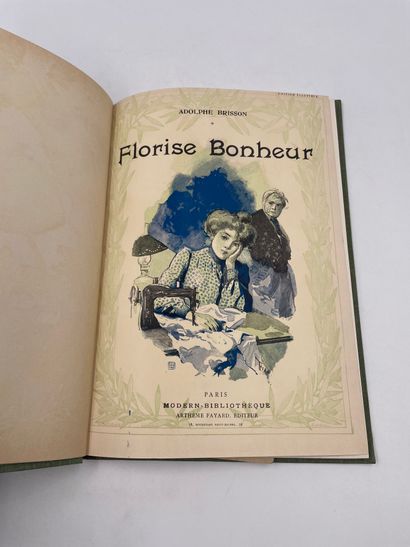 null 1 Volume : "FLORISSE BONHEUR", Adolphe Brisson, Illustrations d'après les Aquarelles...