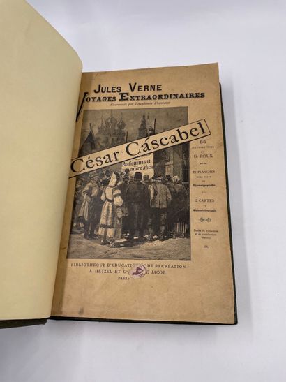 null 1 Volume : "JULES VERNE, VOYAGES EXTRAORDINAIRES - CÉSAR CASCABEL", 85 Illustrations...