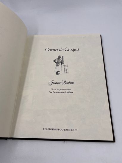 null 1 Volume : "CARNET DE CROQUIS", Jacques Boullaire, Texte de Présentation Aiu...