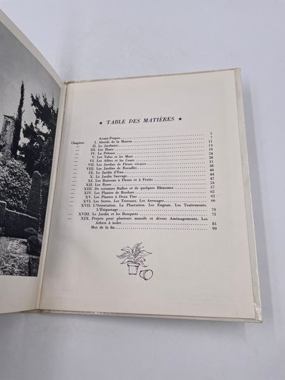 null 1 Volume : "PLAISIRS DES JARDINS", Jacqueline de Chimay, Ed. Hachette, 1956