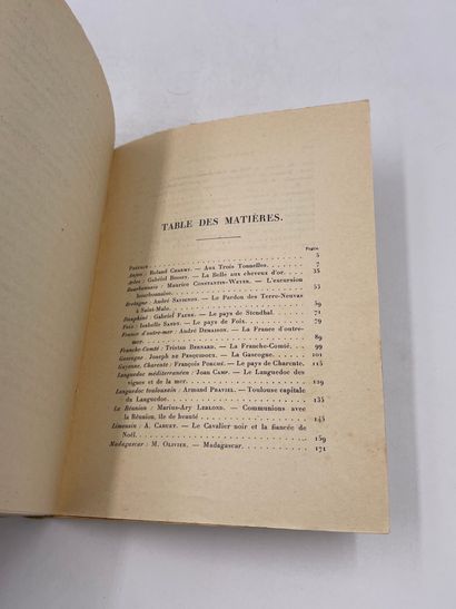 null 1 Volume: "À TRAVERS LA France", Journée du Livre 1933, Syndicat des Éditeurs...
