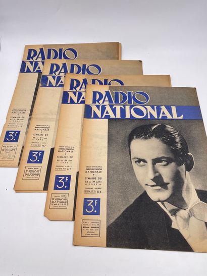 null 
37 Volumes : Journal 'RADIO NATIONAL', Organe Officiel de la Radiodiffusion...
