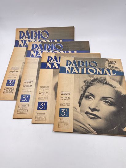 null 
37 Volumes : Journal 'RADIO NATIONAL', Organe Officiel de la Radiodiffusion...