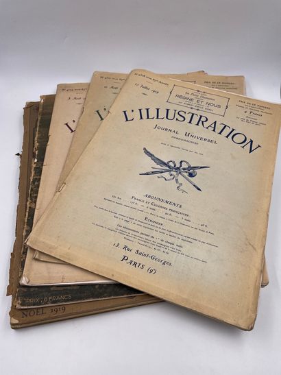 null 6 Volumes :

- "L'ILLUSTRATION NOËL 1919", 20 Décembre 1919, Couvertures détachée

-...