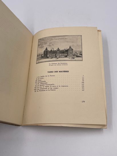 null 1 Volume : "LA TOURAINE", Maurice Bedel, Ed. J. De Gigord, Paris
