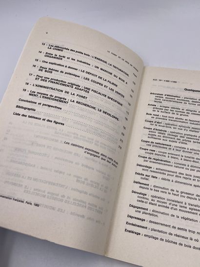 null 1 Volume : "LA FORÊT ET LE BOIS EN France", Jean Gadant, Collection 'Notes et...