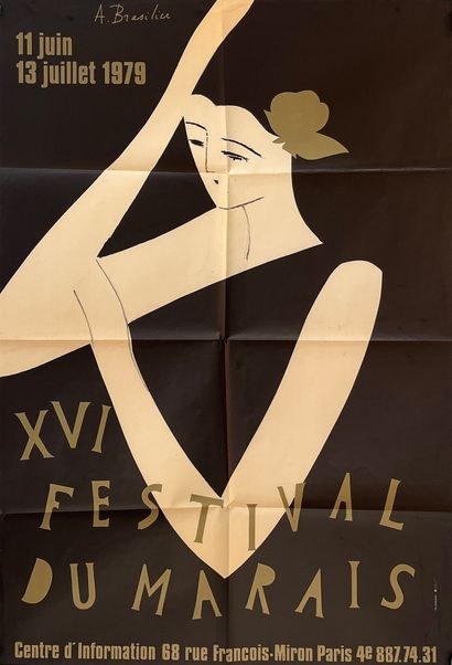 null BRASILIER André
XVI Festival du Marais. 11 juin 13 juillet 1979. Affiche offset....