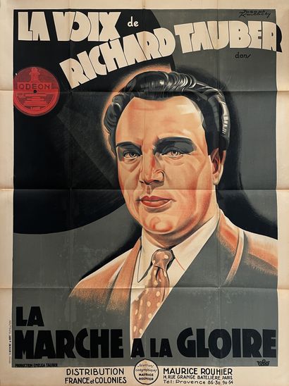 null LA MARCHE A LA GLOIRE 1932
120 x 160 cm. Affiche française. Joseph Koutachy....
