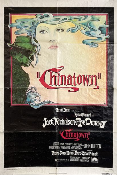 null CHINATOWN Roman Polanski. 1974.
69 x 104 cm. Affiche américaine(one-sheet)....