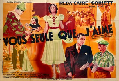 null VOUS SEULE QUE J'AIME Henri Fescourt. 1939
240 x 160 cm. Affiche française (imprimée...