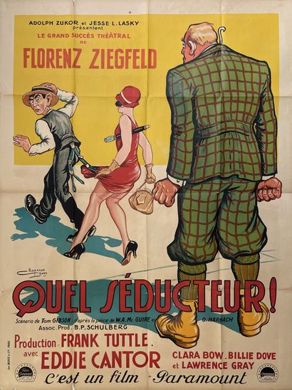 null QUEL SEDUCTEUR ! / KID BOOTS Frank Tuttle. 1926
120 x 160 cm. Affiche française....