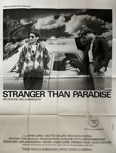 null STRANGER THAN PARADISE Jim Jarmusch. 1984.
120 x 160 cm. Affiche française....