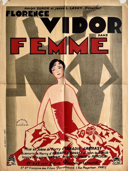 null FEMME / THE MAGNIFICENT FLIRT Harry d'Abbadie d'Arrast. 1928.
60 x 80 cm. Affiche...