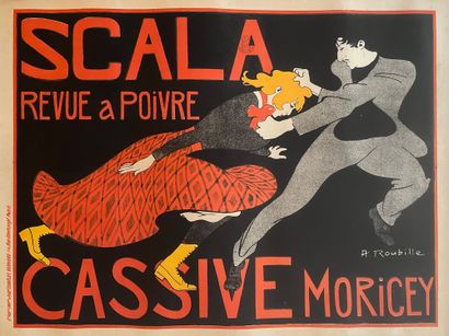 null ROUBILLE Auguste Jean B Scala Revue à Poivre. Cassive Moricey. 1903. Affiche...