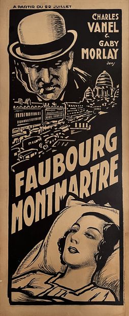 null FAUBOURG MONTMARTRE Raymond Bernard. 1931.
40 x 93 cm. Affiche française. Non...