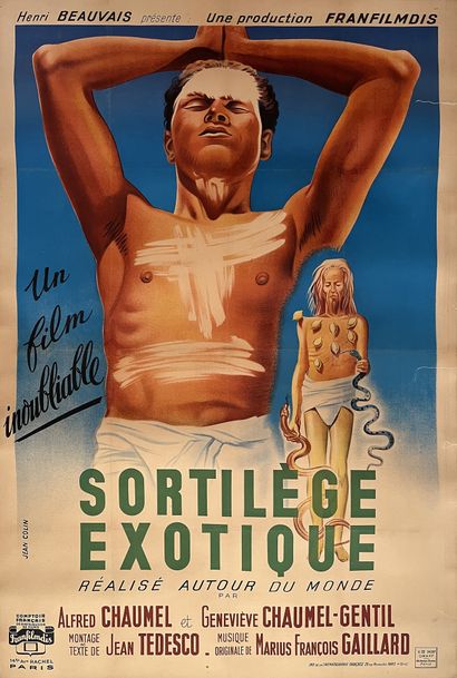 null SORTILEGE EXOTIQUE Alfred Chaumel, Geneviéve Chaumel-Gentil. 1942.
100 x 150...