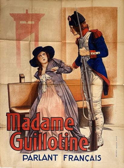 null MADAME GUILLOTINE Réginald Fogwell. 1931.
120 x 160 cm. Affiche française. Non...