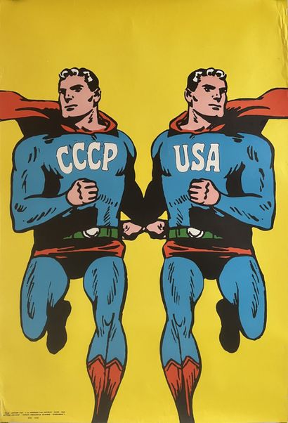 null CIESLEWICZ Roman
Opus affiche. CCCP USA. D'après “Superman”. 1968. Affiche lithographique....