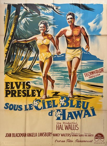 null SOUS LE CIEL BLEU D'HAWAI / 
BLUE HAWAI Norman Taurog. 1961.
120 x 160 cm. Affiche...