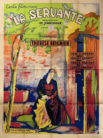 null LA SERVANTE Jean Choux. 1930.
120 x 160 cm. Affiche française. Reimans. Imp....