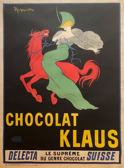 null CAPPIELLO Leonetto
Chocolat Klaus. 1903. Affiche lithographique. Affiches Artistiques...